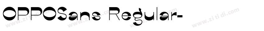 OPPOSans Regular字体转换